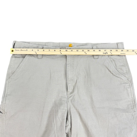 Work Wear Carhartt Mens 40 Rugged Flex Canvas Work Shorts Outdoor Excellent - Picture 5 of 9